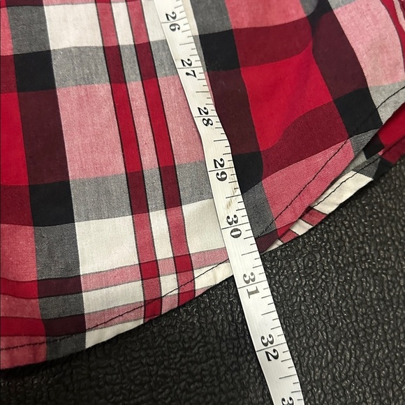 Eighty Eight Red and Black Plaid Button Down Shirt - Picture 7 of 7